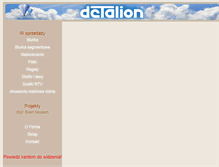 Tablet Screenshot of detalionfurniture.com